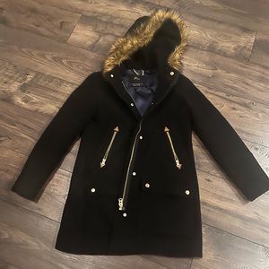 J Crew Chateau Parka in Italian stadium-cloth wool